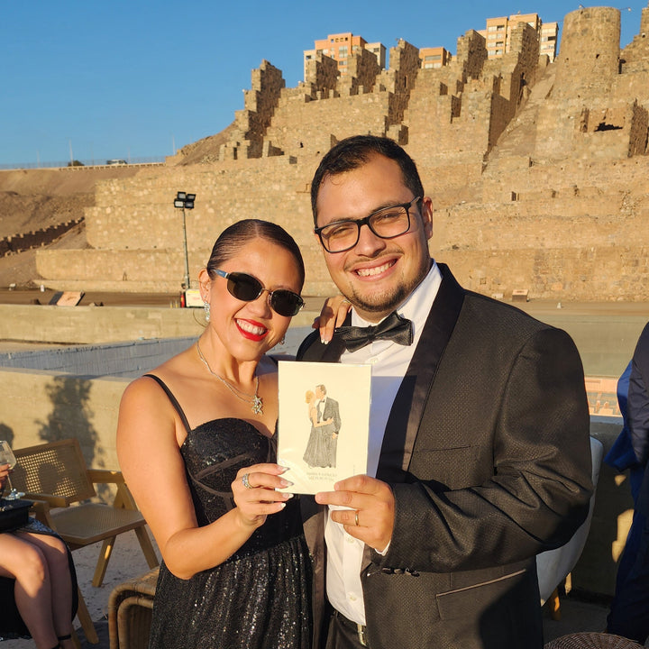 Acuarela en Vivo| Siluetas Parejas