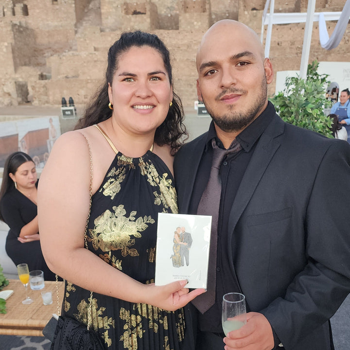 Acuarela en Vivo| Siluetas Parejas