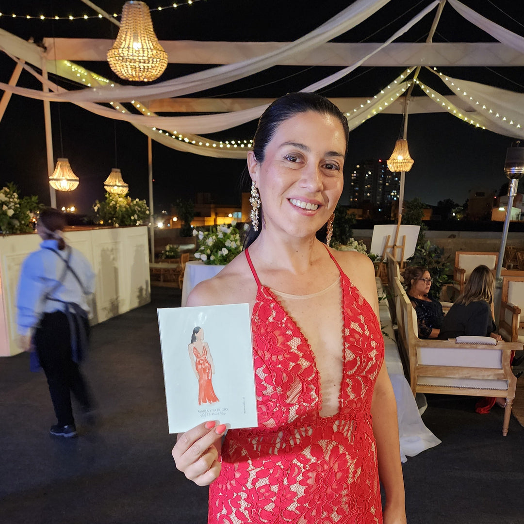 Acuarela en Vivo| Siluetas Parejas