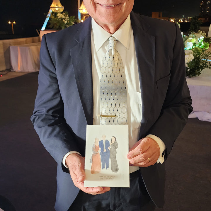 Acuarela en Vivo| Siluetas Parejas