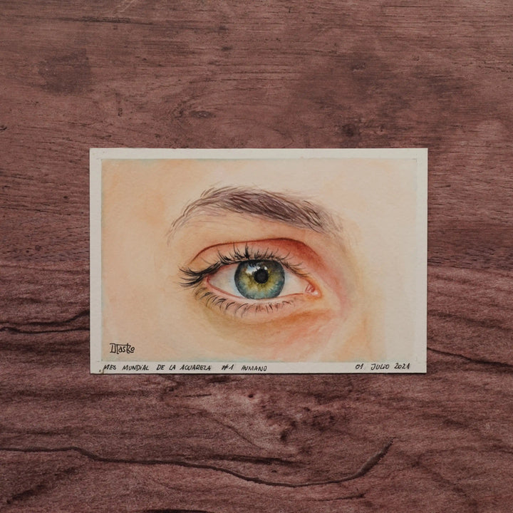 Miradas de la Naturaleza - Humano | Pintura en acuarela por Daniela Castro