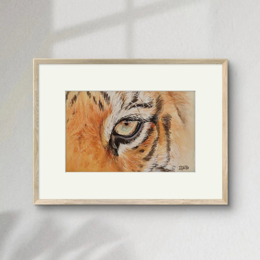 Miradas de la Naturaleza - Tigre | Pintura en acuarela