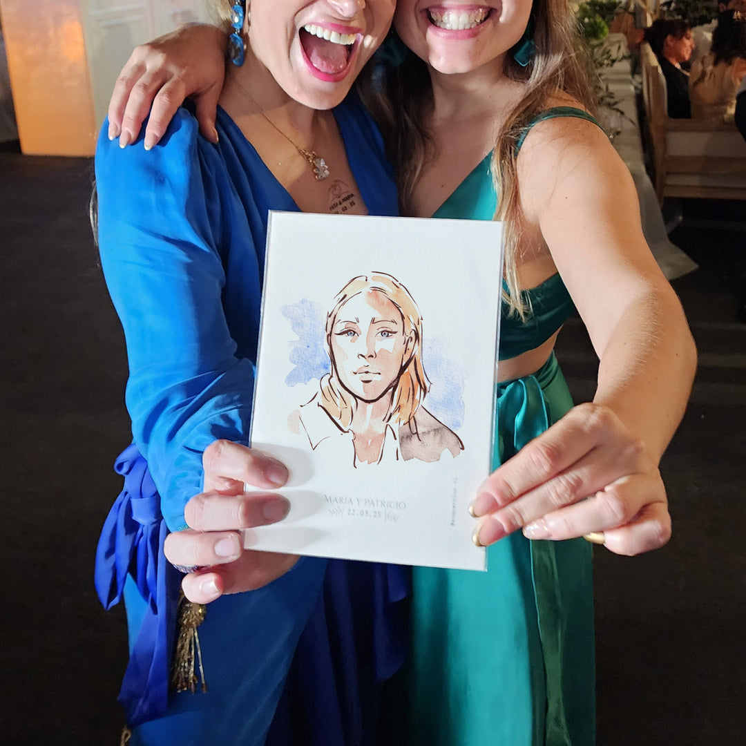 Acuarela en Vivo| Retratos