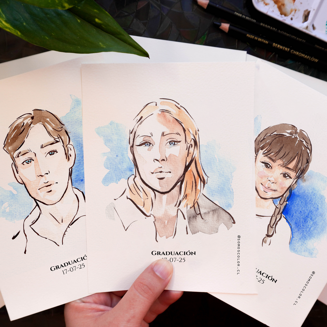 Acuarela en Vivo| Retratos