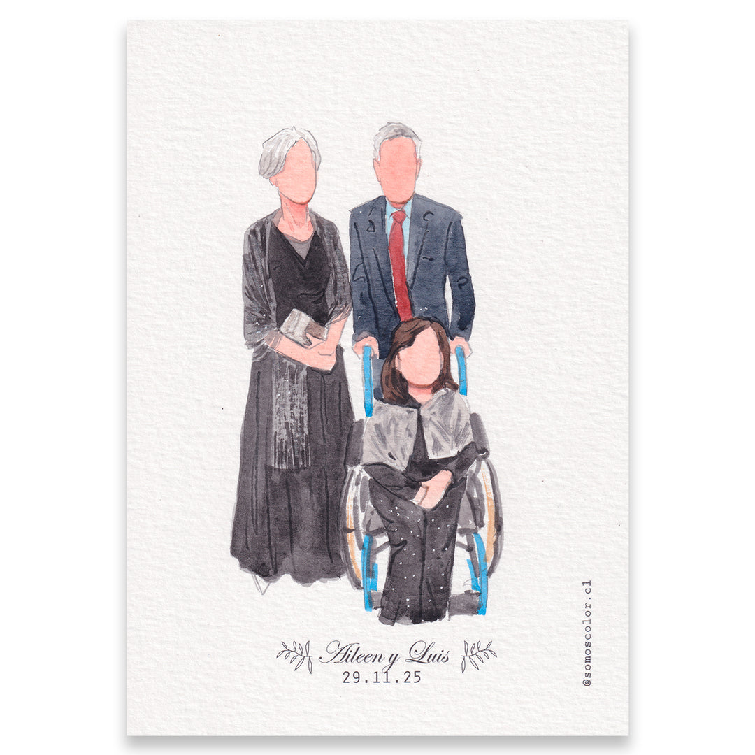 Acuarela en Estudio | Pack Siluetas Parejas