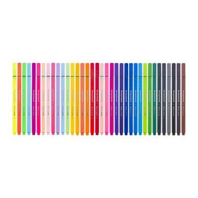 Bruynzeel - Marcadores Punta Fina Set 36 Colores Mix Caja de Coleccionista - Somos Color
