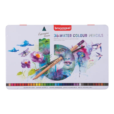 Bruynzeel - Lápices Acuarelables Expression Series Set 36 Colores - Somos Color