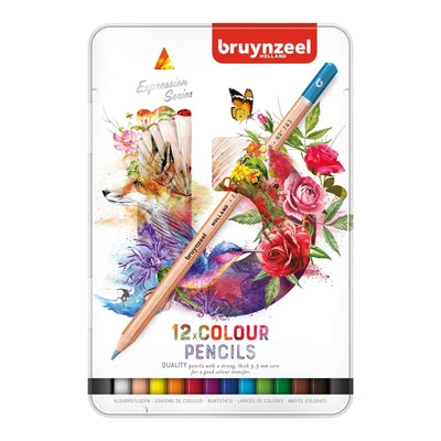 Bruynzeel - Lápices De Colores Expression Series Set 12 - Somos Color