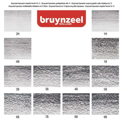 Bruynzeel - Lápices de Grafito Bruynzeel Set 12 Graduaciones - Somos Color