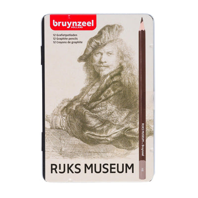 Bruynzeel - Lápices de Grafito Bruynzeel Rijks Museum Set 12 Graduaciones - Somos Color