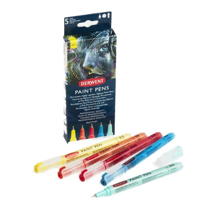Derwent - Marcadores de Pintura Opaca Derwent Paint Pens Set 01 - Somos Color