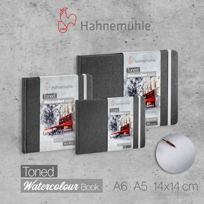 Hahnemühle - Sketchbook para Acuarela Hahnemühle Toned Grey 30 hojas 200gr - Somos Color