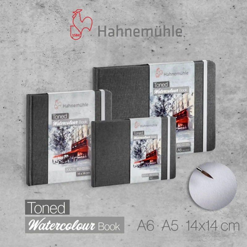 Hahnemühle - Sketchbook para Acuarela Hahnemühle Toned Grey 30 hojas 200gr - Somos Color
