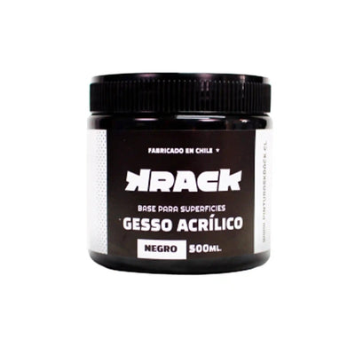 Krack - Gesso Acrílico Negro 500ml - Somos Color