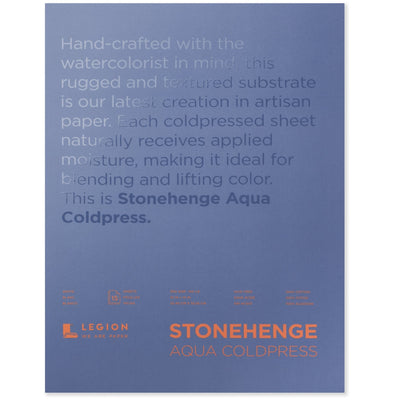 Legion Paper - Block de Papel Acuarela Stonehenge Aqua Grano Fino 15 hojas 300gr - Somos Color