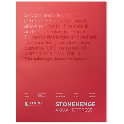 Legion Paper - Block de Papel Acuarela Stonehenge Aqua Grano Satinado 15 hojas 300gr - Somos Color