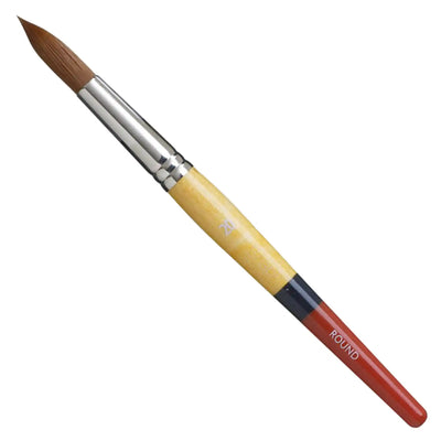 Princeton Brushes - Pinceles Snap! Golden Taklon Mango Corto Redondos - Somos Color