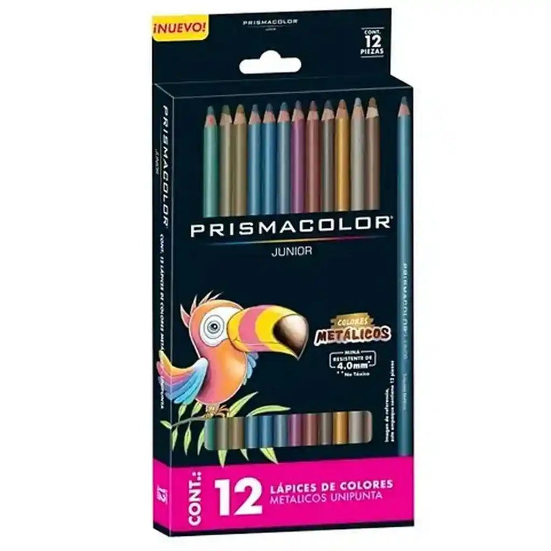 Prismacolor - Lápices De Colores Prismacolor Junior Set 12 Colores Metálicos - Somos Color
