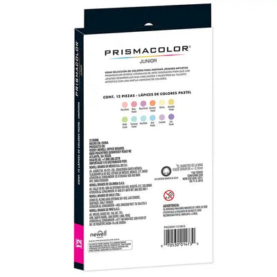 Prismacolor - Lápices De Colores Prismacolor Junior Set 12 Colores Pasteles - Somos Color