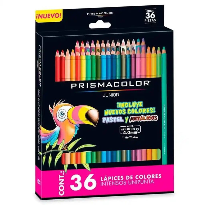 Prismacolor - Lápices De Colores Prismacolor Junior Set 36 Colores Intensos Unipunta - Somos Color