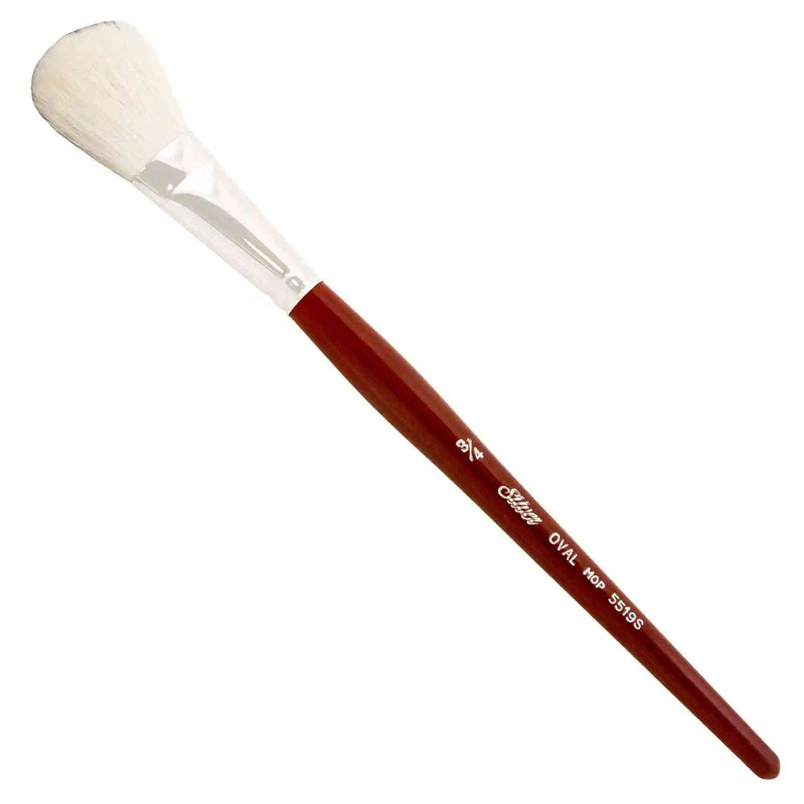 Silver Brush - Pinceles Silver Brush Silver Mop Cabra Blanca Mango Corto - Somos Color