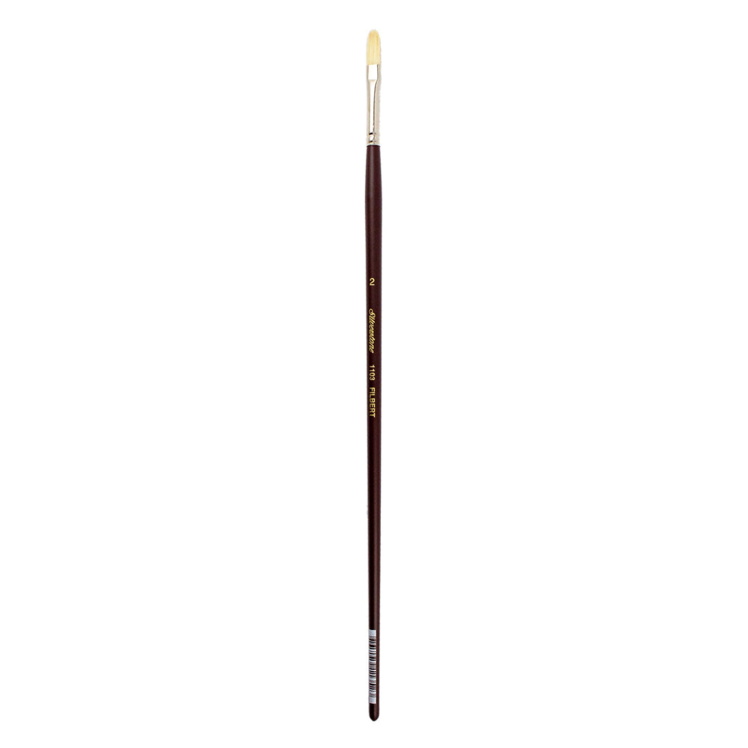 Silver Brush - Pinceles Silver Brush Silverstone Mango Largo Filberts - Somos Color