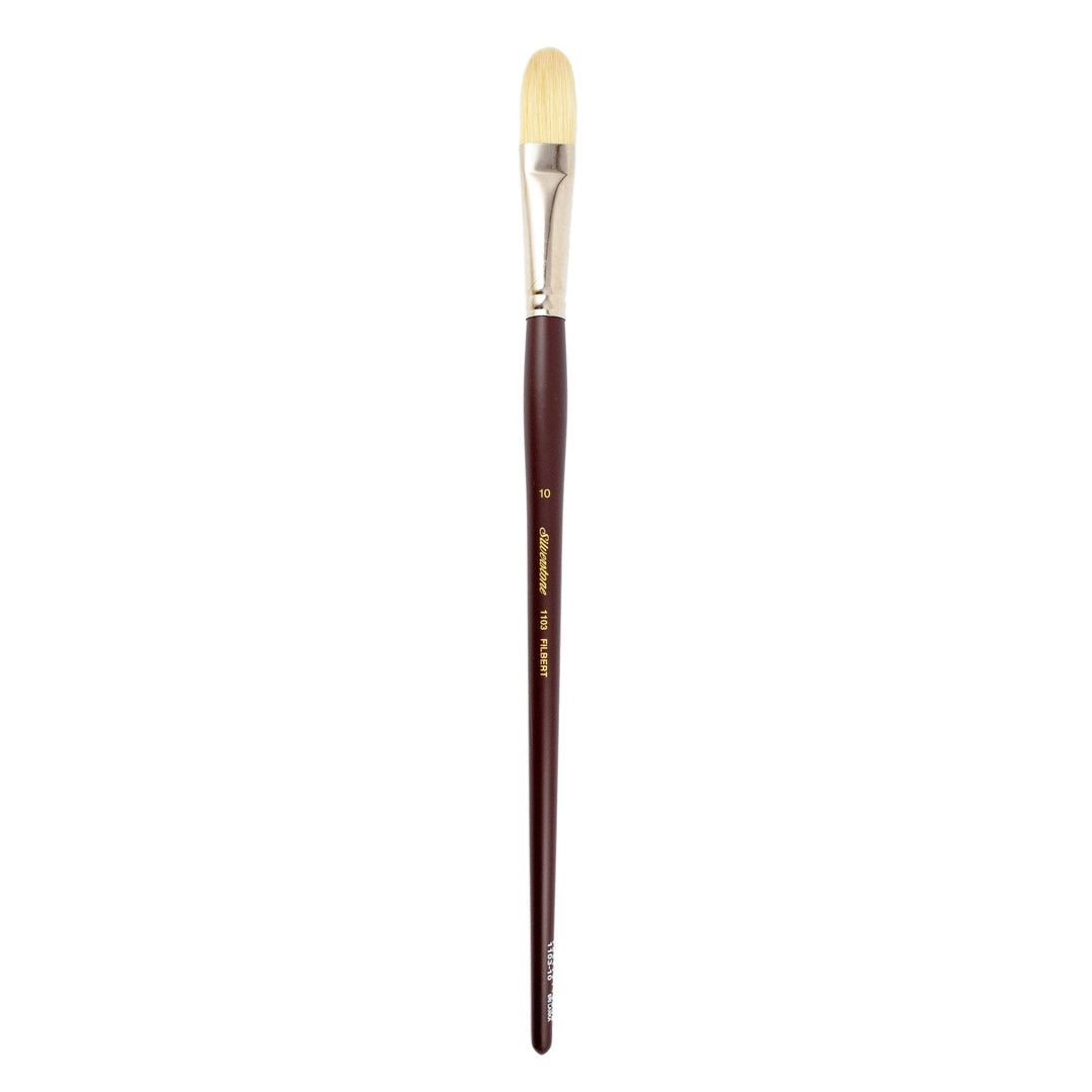 Silver Brush - Pinceles Silver Brush Silverstone Mango Largo Filberts - Somos Color