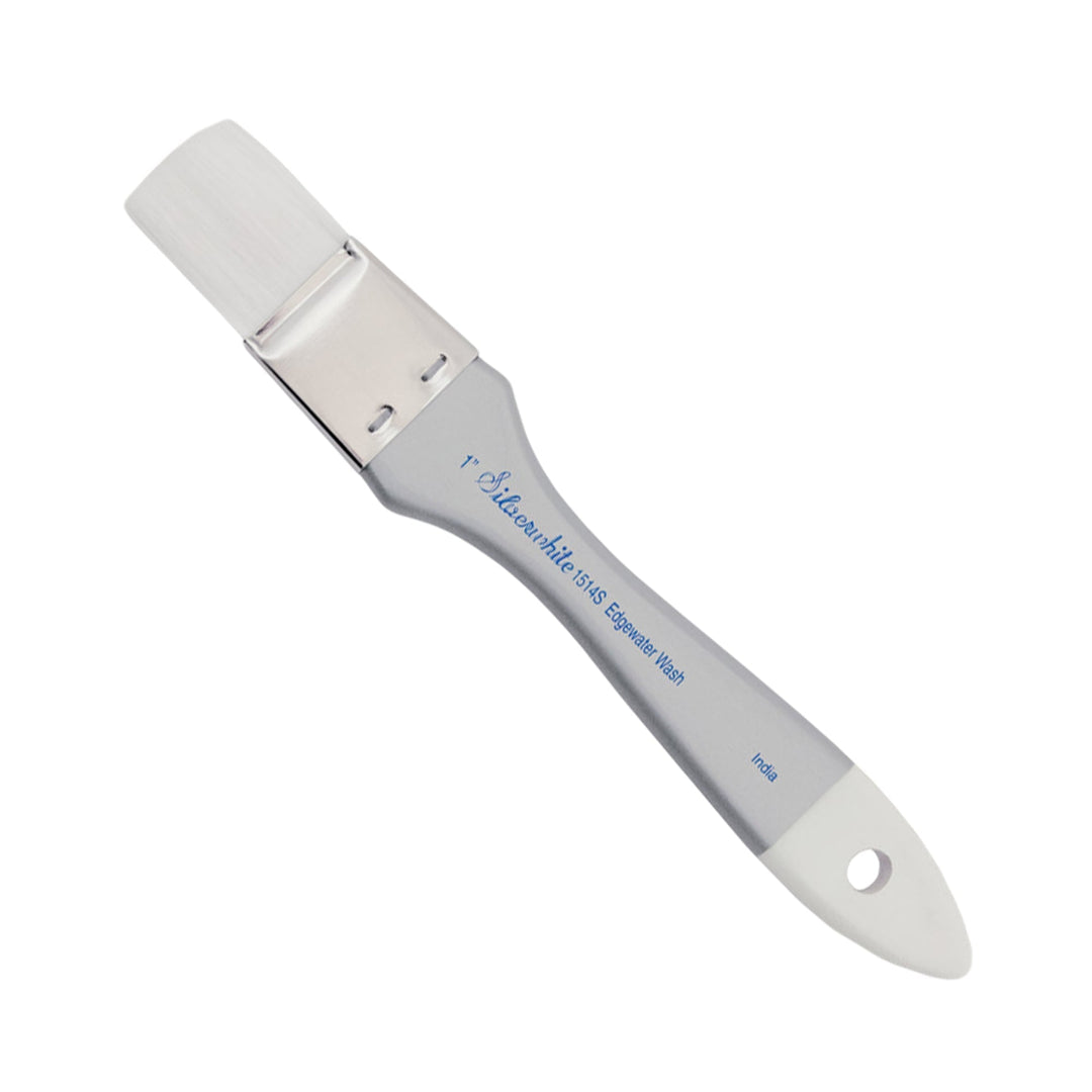 Silver Brush - Pinceles Silver Brush Silverwhite Mango Corto Edgewater Wash - Somos Color