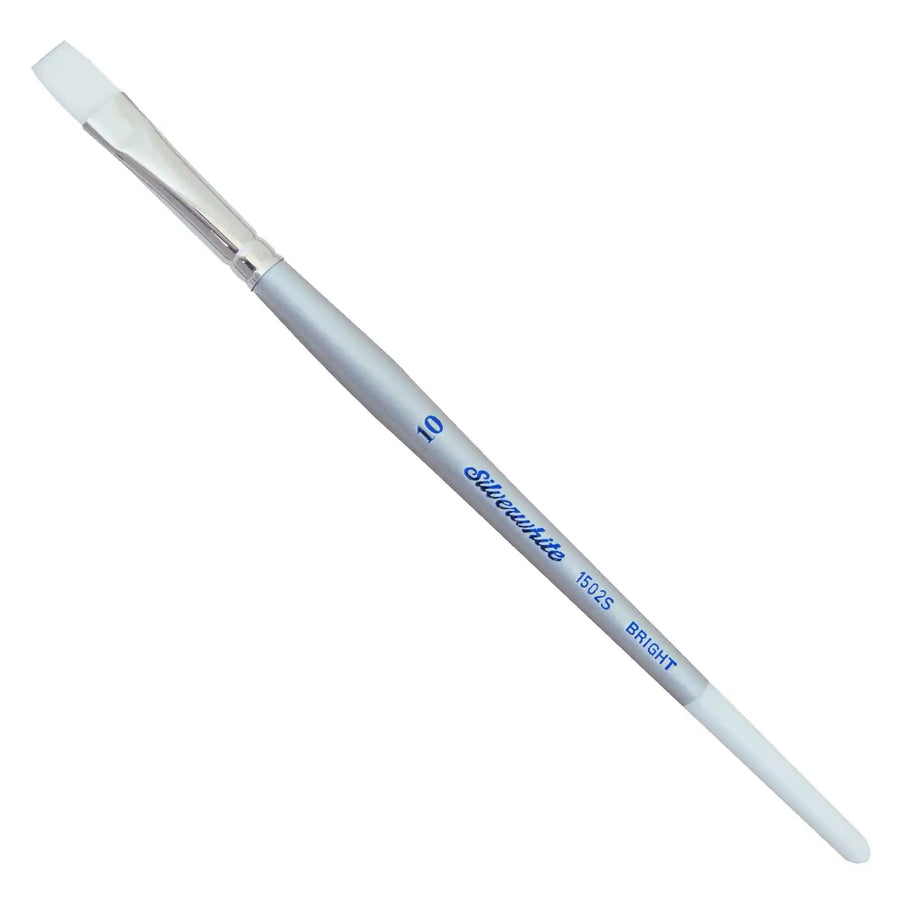 Silver Brush - Pinceles Silver Brush Silverwhite Mango Corto Bright - Somos Color